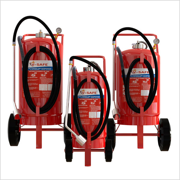 Wheeled Class D Metal Fire Extinguisher - Cartridge Pressure Type