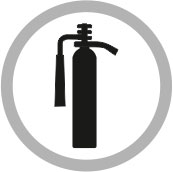 Wheeled Carbon Dioxide Fire Extinguisher - Cartridge Pressure Type